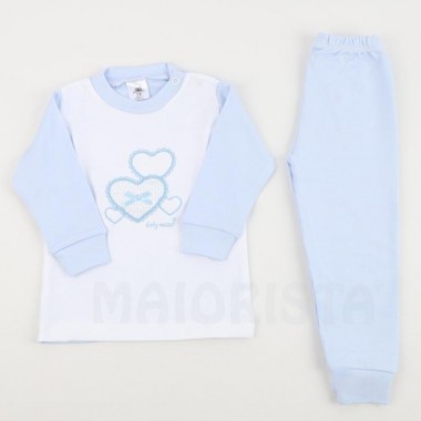 Pijama 2 Peças Bebé «Corações»