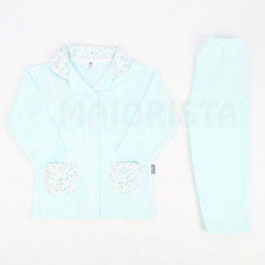 Pijama 2 Peças Criança «Gola/Bolso»
