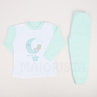 Pijama 2 Peças Criança «Lua/Passarinho»