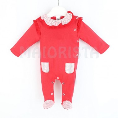 Babygrow Abertura Lateral ALGODÃO «Folho/Renda»