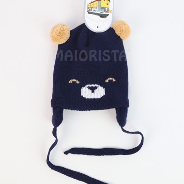 Gorro Malha "Cara Urso"