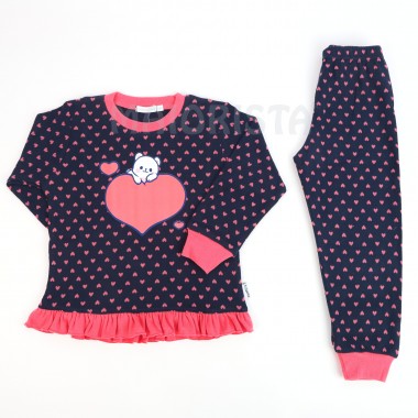 Pijama Menina «Ursinha C/ Coração»