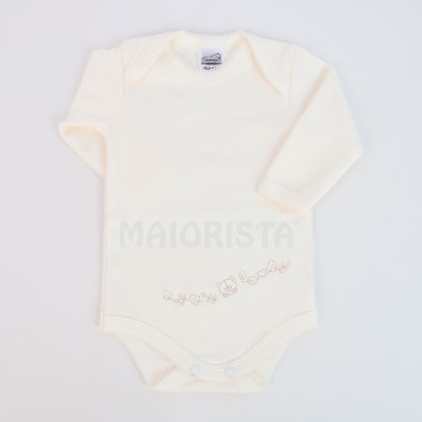 Body Americano SEM CARDA «Urso/Flores»
