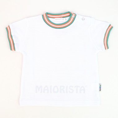 T-Shirt Para Menino «Risca Gola/Braço»