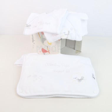 Conjunto 1ª Roupinha ALGODÃO «Urso/Mamã Papá...»