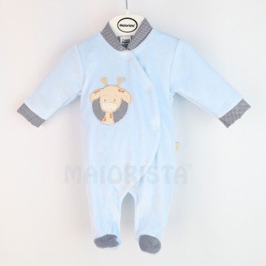 Babygrow Aberto de Lado VELUDO «Girafa»