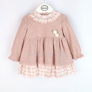 Vestido Para Bebé «PomPom/Xadrez»