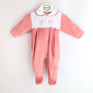 Babygrow Abertura Atrás «Flores/Renda»