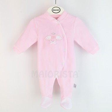 Babygrow Abertura Lateral VELUDO «Asas Anjo»