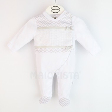 Babygrow Algodão BORDAR «ZigZag»