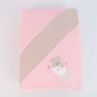 Manta Para Bebé Veludo «Urso/Ovelha»