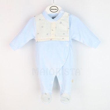 Babygrow Abertura Lateral VELUDO «Passarinhos»