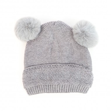 Gorro Malha Liso "2 PomPom"