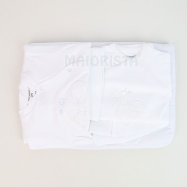 Conjunto 1ª Roupa ALGODÃO «Mamã, Papá Cheguei»