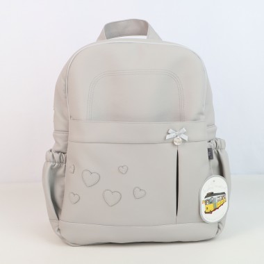 Mochila Maternidade Damasco «Corações»