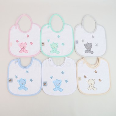 Pack de 6 Babetes «Bordada»