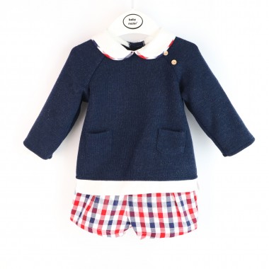 Conjunto Para Bebé «Calção Xadrez»