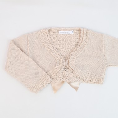 Casaco Bolero Bebé «Laço Atrás»