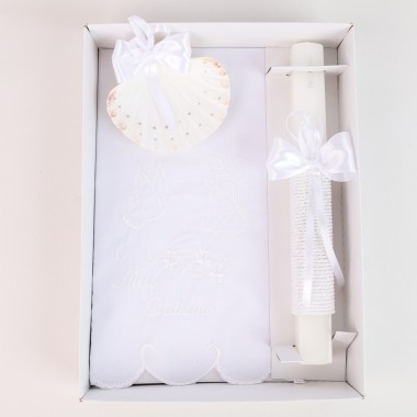 Conjunto Acessórios de Batismo «Vela Quadrada»
