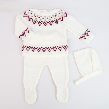 Conjunto 3 Peças MALHA «JACQUARD/Natal»