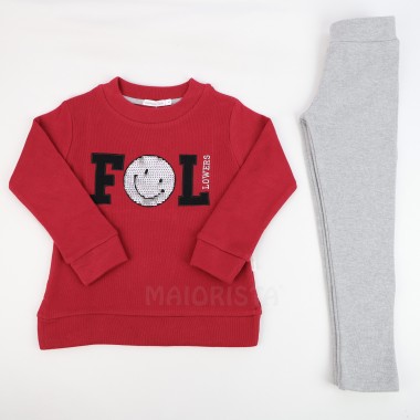 Conjunto Menina 2 Peças «Smile/Lantejoulas»