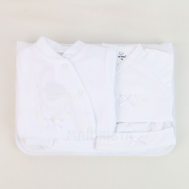 Conjunto 1ª Roupinha VELUDO «Laços»
