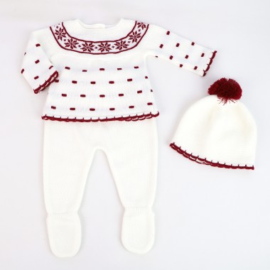 Conjunto 3 Peças MALHA «Estrela Neve»