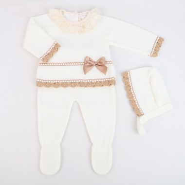 Conjunto 3 Peças MALHA «Gola/Laço»