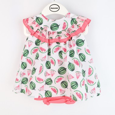 Vestido + Cueca Para Bebé «Melancia»
