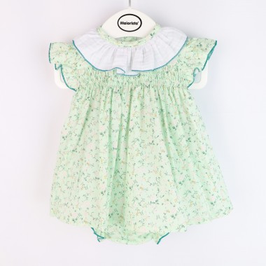 Vestido + Cueca Para Bebé «Flores»