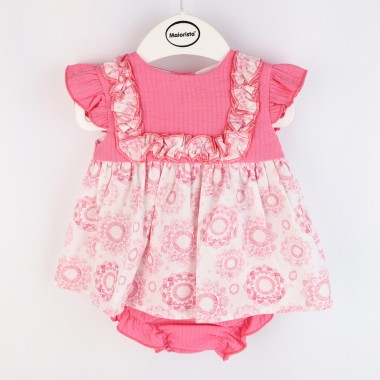 Vestido + Cueca + Fita Para Bebé «Estampado»