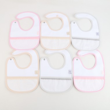 Pack de 6 Babetes «Pintas/Renda»
