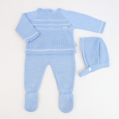 Conjunto 3 Peças MALHA «FAVOS»