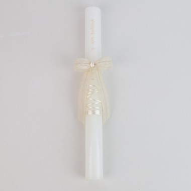 Vela Redonda Batismo «Corda/Laço»