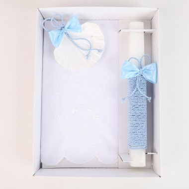Conjunto Acessórios de Batismo «Vela Quadrada»