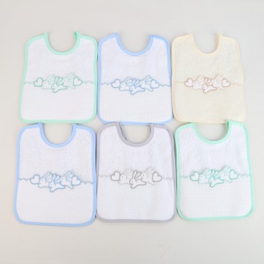 Pack 6 Babetes «Bordar/Coelhinhos»