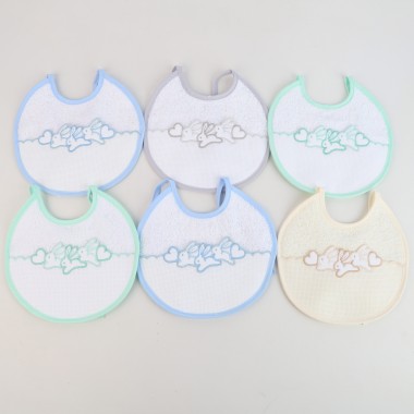 Pack 6 Babetes «Bordar/Coelhinhos»