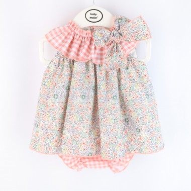 Vestido + Cueca Para Bebé «Flores»