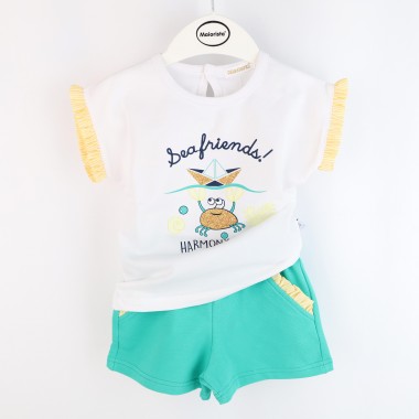 Conjunto Bebé 2 Peças «Caranguejo/Barco»