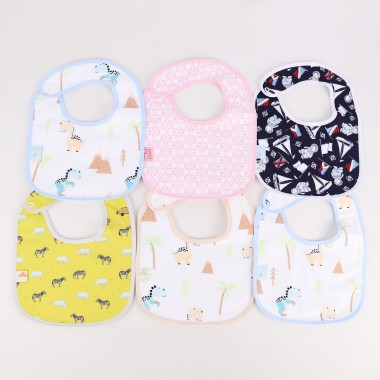Pack de 6 Babetes «Estampados Variados»