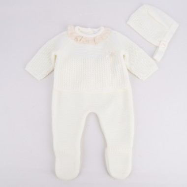 Conjunto 3 Peças MALHA «Gola Renda»