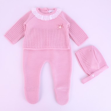 Conjunto 3 Peças MALHA «Gola Renda»