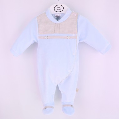 Babygrow Aberto de Lado VELUDO «Tecido Mescla»