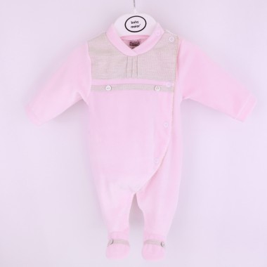 Babygrow Aberto de Lado VELUDO «Tecido Mescla»