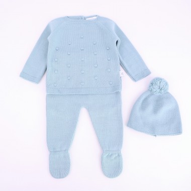Conjunto 3 Peças MALHA «Favos/Riscas»