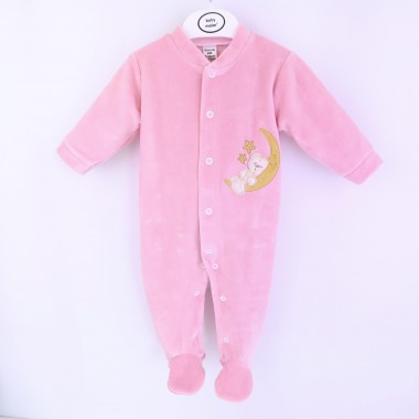 Pijama Para Bebé Veludo «Ursinho Na Lua»