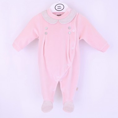 Babygrow Aberto de Lado VELUDO «Gola/Tecido»