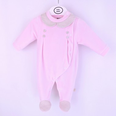 Babygrow Aberto de Lado VELUDO «Gola/Tecido»