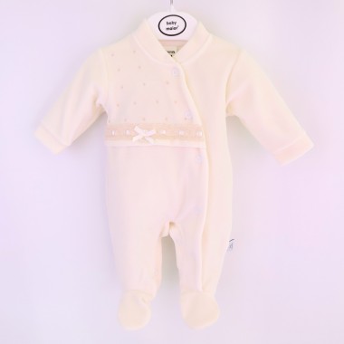 Babygrow Para Bebé VELUDO «Pintas/Fita»