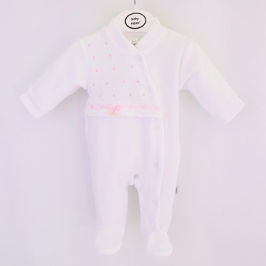 Babygrow Para Bebé VELUDO «Pintas/Fita»
